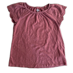 OshKosh Rust Eyelet Sleeve Shirt Girls' 8